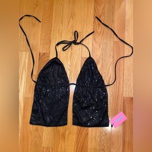 Edikted open back sequin top